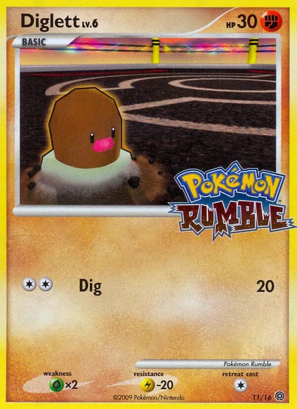 Diglett — Pokémon Rumble, None