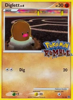 Diglett — Pokémon Rumble — None