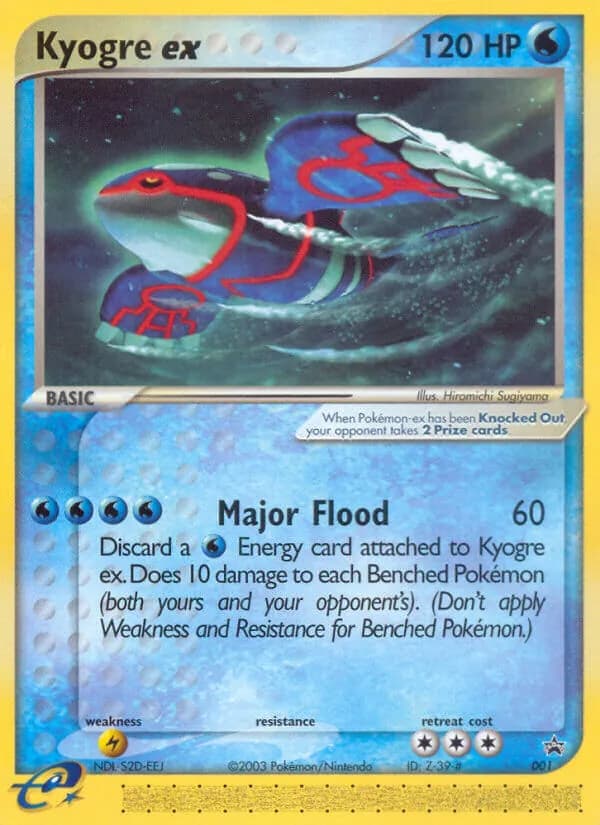 Kyogre ex — Nintendo Black Star Promos, Common