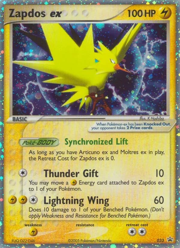 Zapdos ex — Nintendo Black Star Promos, Common