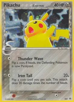 Pikachu δ — Nintendo Black Star Promos — Common
