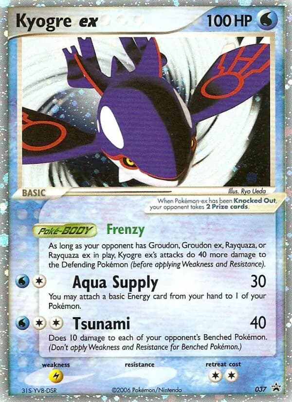 Kyogre ex — Nintendo Black Star Promos, Common