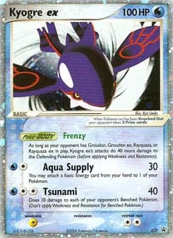 Kyogre ex — Nintendo Black Star Promos — Common