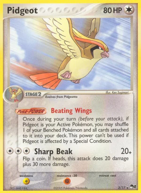 Pidgeot — POP Series 2, Rare