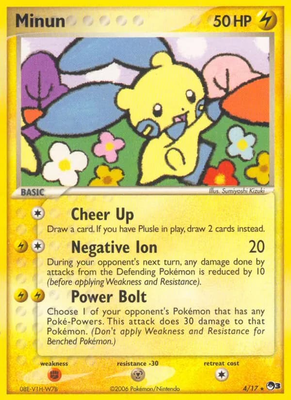 Minun — POP Series 3, Rare