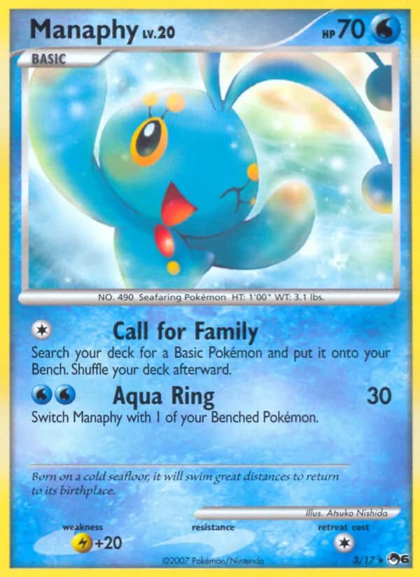 Manaphy — POP Series 6, Rare