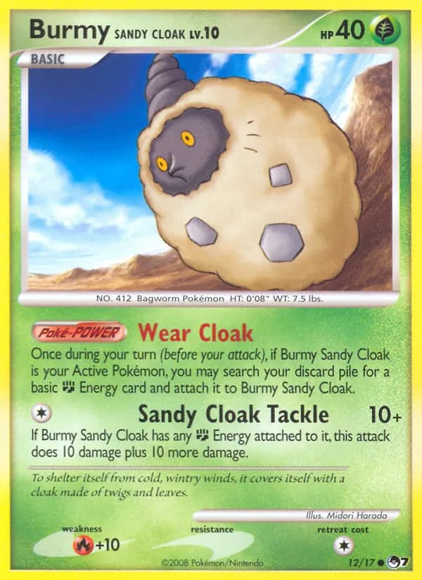 Burmy Sandy Cloak — POP Series 7, Common