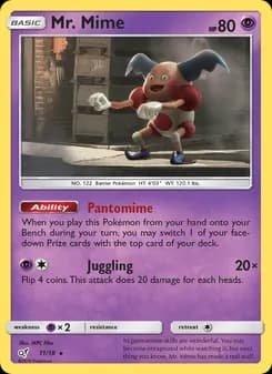 Mr. Mime — Detective Pikachu — Rare