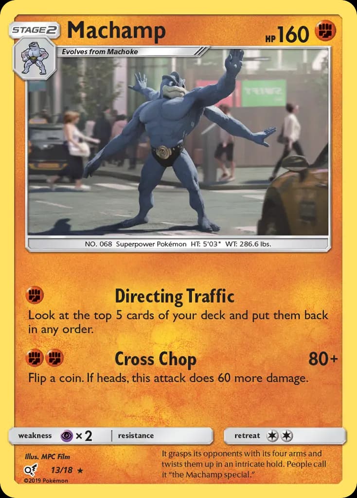 Machamp — Detective Pikachu, Rare