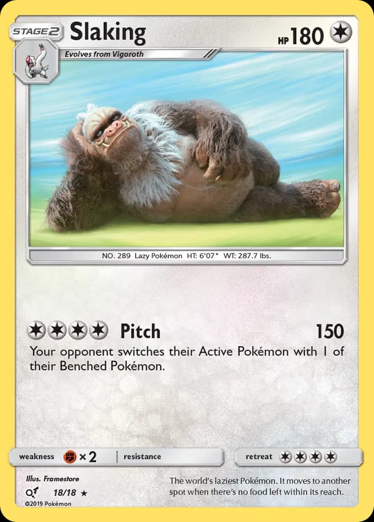 Slaking — Detective Pikachu, Rare