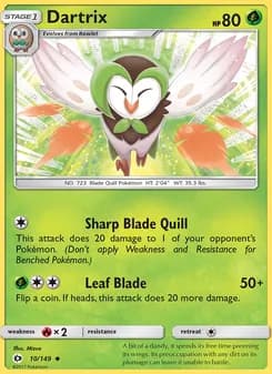 Dartrix — Sun & Moon — Uncommon