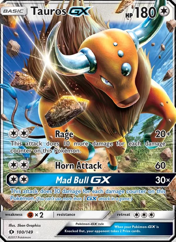 Tauros GX — Sun & Moon, Ultra Rare