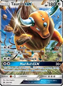 Tauros GX — Sun & Moon — Ultra Rare