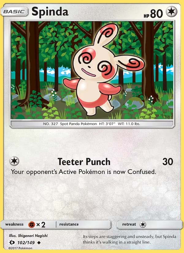 Spinda — Sun & Moon, Uncommon
