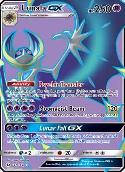 Lunala GX — Sun & Moon — Ultra Rare
