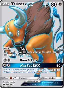 Tauros GX — Sun & Moon — Ultra Rare