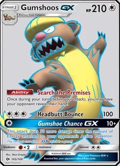 Gumshoos GX — Sun & Moon — Ultra Rare