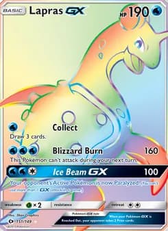 Lapras GX — Sun & Moon — Secret Rare