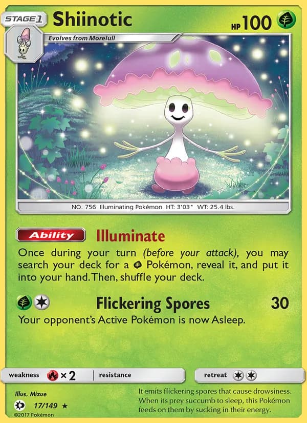 Shiinotic — Sun & Moon, Rare