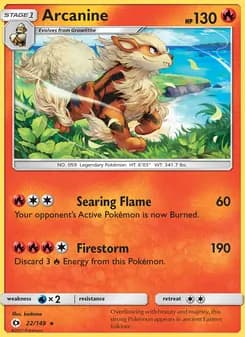 Arcanine — Sun & Moon — Rare