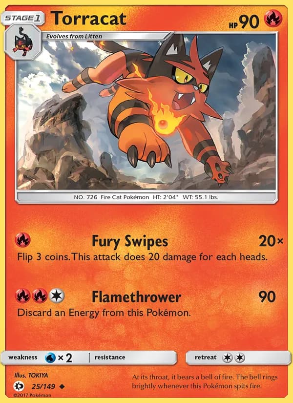 Torracat — Sun & Moon, Uncommon