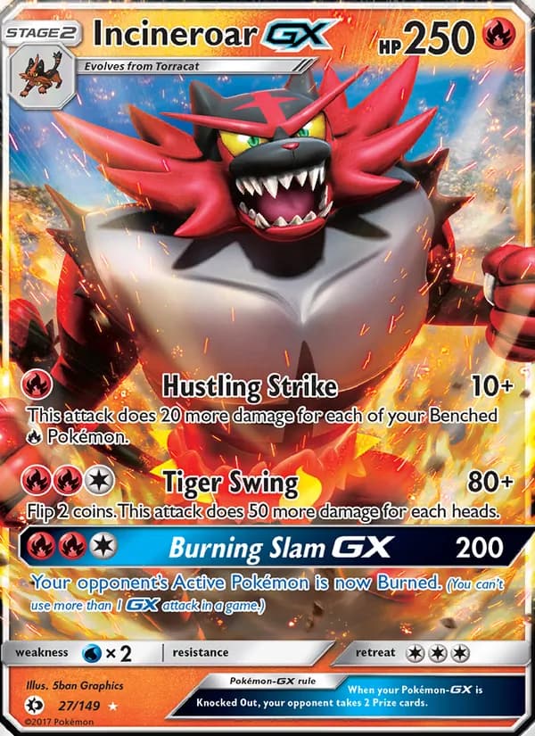Incineroar GX — Sun & Moon, Ultra Rare
