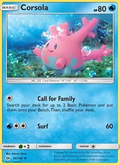 Corsola — Sun & Moon — Uncommon