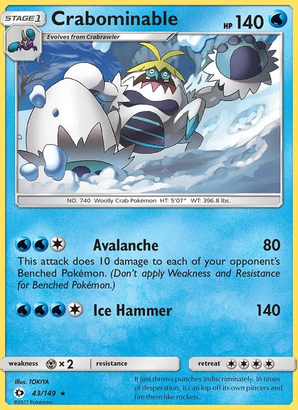 Crabominable — Sun & Moon, Rare