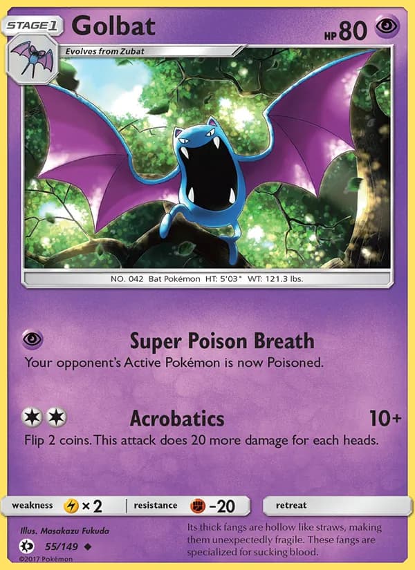 Golbat — Sun & Moon, Uncommon