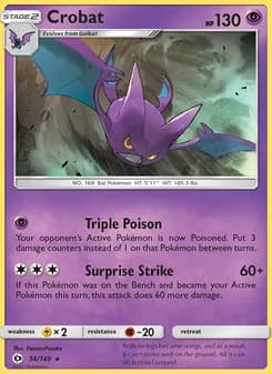 Crobat — Sun & Moon — Rare