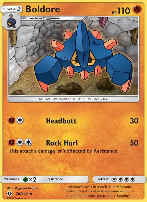 Boldore — Sun & Moon, Uncommon