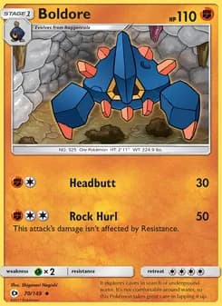 Boldore — Sun & Moon — Uncommon