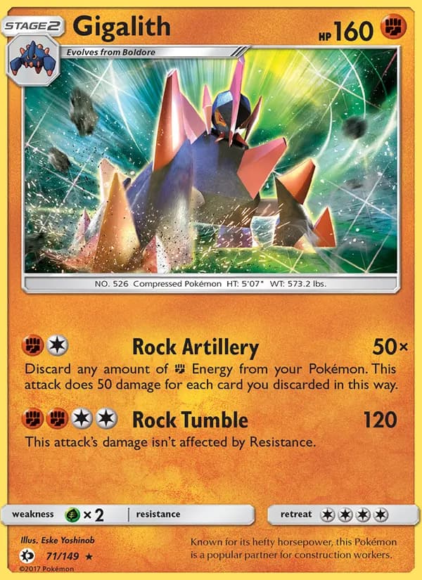 Gigalith — Sun & Moon, Rare