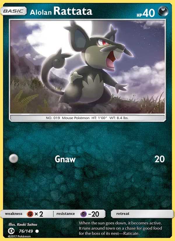 Alolan Rattata — Sun & Moon, Common