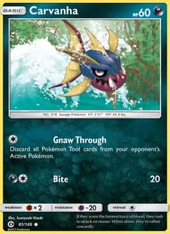 Carvanha — Sun & Moon — Common