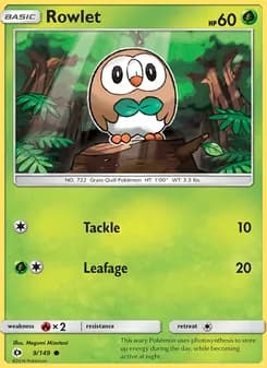 Rowlet — Sun & Moon — Common