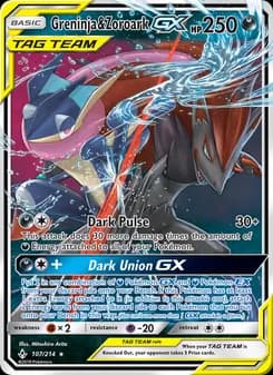 Greninja & Zoroark GX — Unbroken Bonds — Ultra Rare