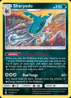 Sharpedo — Unbroken Bonds — Rare
