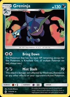 Greninja — Unbroken Bonds — Rare