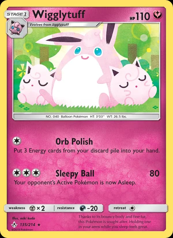 Wigglytuff — Unbroken Bonds, Rare