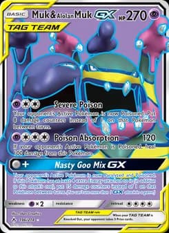 Muk & Alolan Muk GX — Unbroken Bonds — Ultra Rare