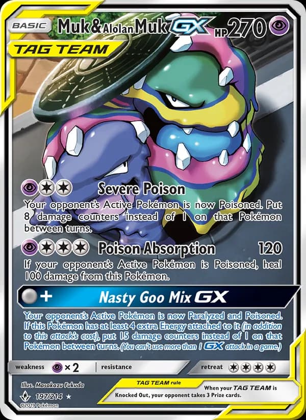 Muk & Alolan Muk GX — Unbroken Bonds, Ultra Rare