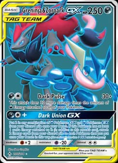 Greninja & Zoroark GX — Unbroken Bonds — Ultra Rare