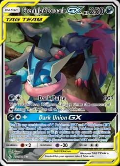 Greninja & Zoroark GX — Unbroken Bonds — Ultra Rare