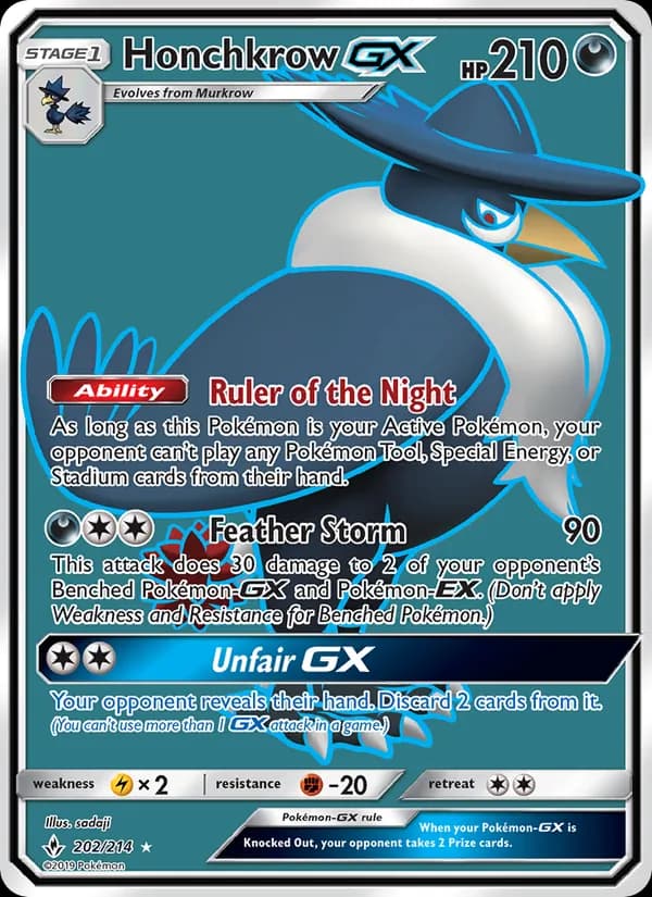 Honchkrow GX — Unbroken Bonds, Ultra Rare