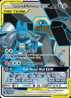 Lucario & Melmetal GX — Unbroken Bonds — Ultra Rare