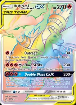Reshiram & Charizard GX — Unbroken Bonds — Secret Rare