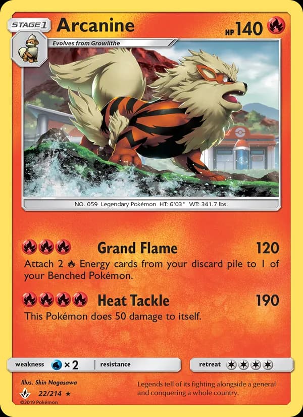 Arcanine — Unbroken Bonds, Rare