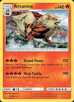 Arcanine — Unbroken Bonds — Rare