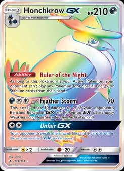 Honchkrow GX — Unbroken Bonds — Secret Rare